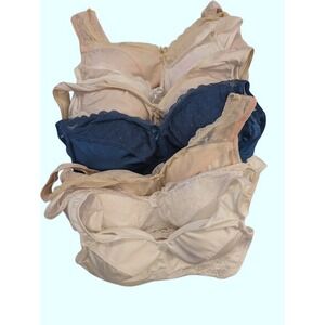 Rhonda Shear Bra Lot Of 7 Wireless Lace Comfort Bras Small